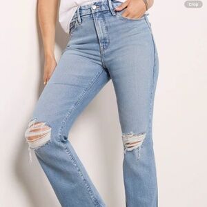 NWOT GOOD AMERICAN good legs straight jeans size 8